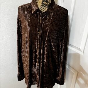 Umgee Chocolate Velvet Top